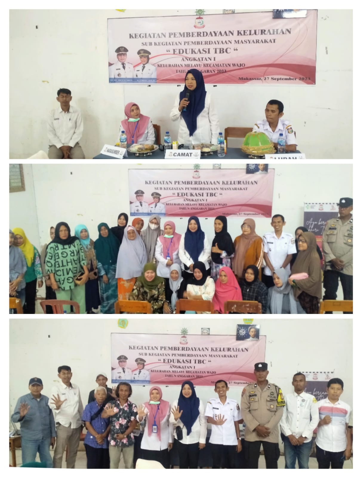 Gambar KEGIATAN PEMBERDAYAAN KELURAHAN MELAYU KEC.WAJO "EDUKASI TBC" ANGKATAN I BERLOKASI DI SMA MUHAMMADIYAH 6 JL.MUHAMMADIYAH